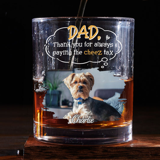 Paying It All Photo - Personalized Custom Whiskey Glass