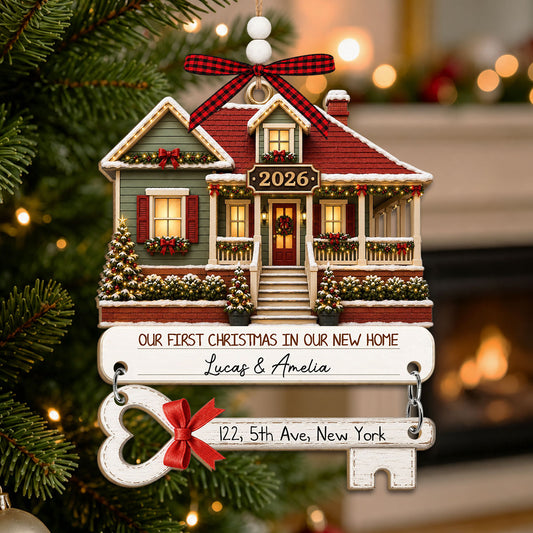 Where New Memories Begin - Personalized Wooden Ornament With Tag