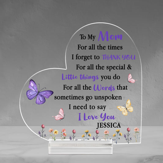 I Need To Say I Love You - Personalized Custom Acrylic Plaque With Base