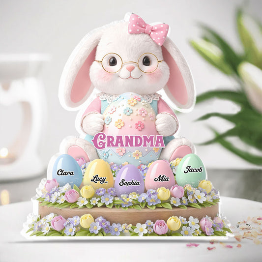 Bunny Grandma Eggs - Personalized Custom Acrylic Plaque