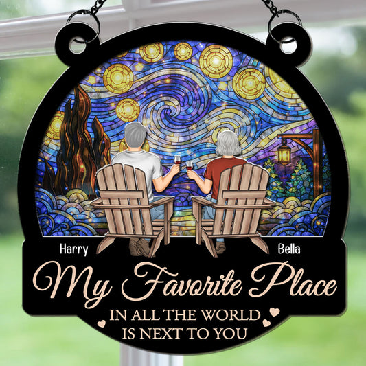 My Fav Place In The World - Personalized Custom Suncatcher