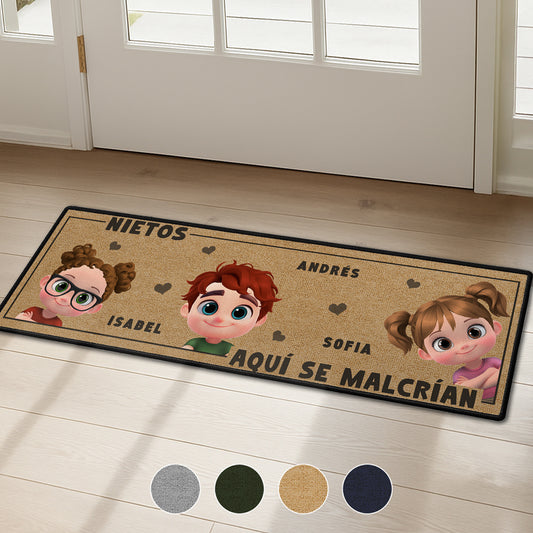 La Vida Es Mejor Con Los Nietos – Alfombra Tipo Runner Personalizada