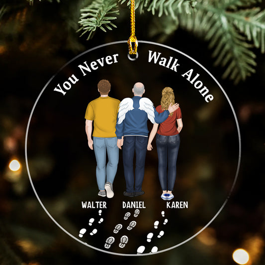 Always Walk With You - Personalized Custom Acrylic Ornament