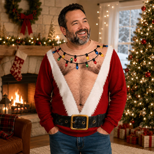 Santa Never Looked This Good - Personalized All-Over-Print Sweatshirt