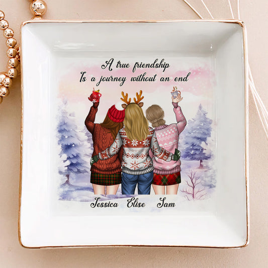 A Journey Without An End - Personalized Custom Jewelry Dish