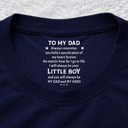 You Are My Hero - Personalized Custom Inside Neck Print T-shirt