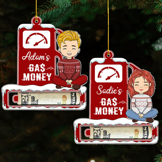 Gas Money - Personalized Custom Money Holder Acrylic Ornament