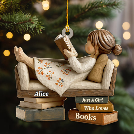 Pages And Peace - Personalized Custom Wood Ornament 