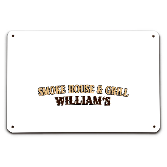 Metal sign ngang
