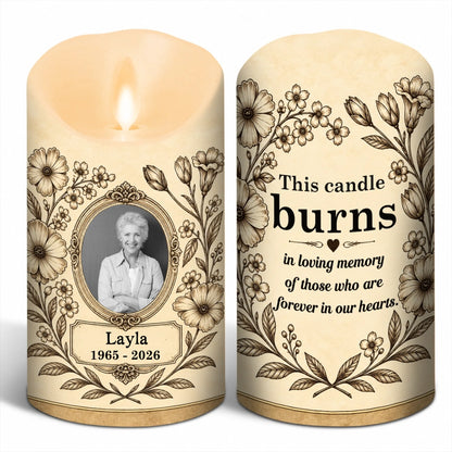 Led candle 2 mặt