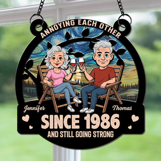 Loving You -  Personalized Custom Suncatcher