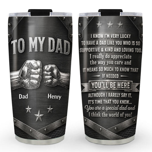 Love You Always Dad - Personalized Custom 3D Effect Tumbler