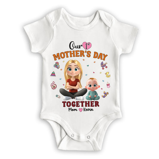 Our 1st Mothers Day Together - Personalized Custom Onesie