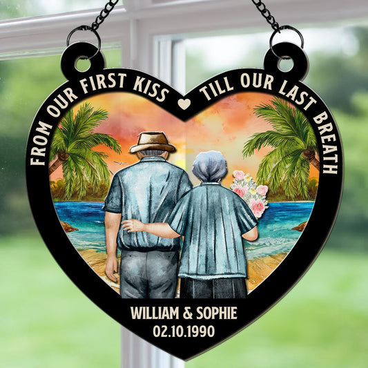 From Our First Kiss - Personalized Suncatcher