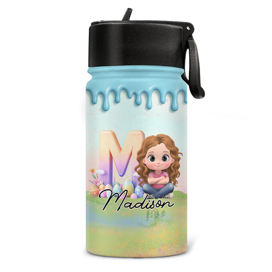 Eggs-tra Happy Easter - Personalized Custom Kids Water Bottle