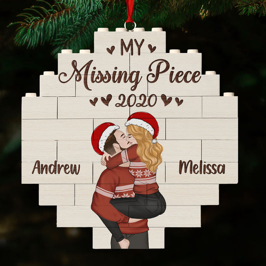 My love - Personalized Custom Puzzle Ornament