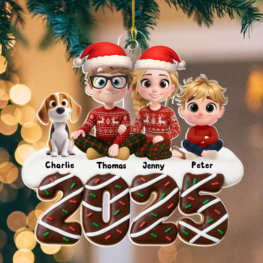 Happiness Baked Into Every Moment - Personalized Custom Acrylic Ornament