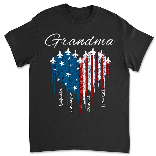 Independence Day Grandma - Personalized Custom Shirt