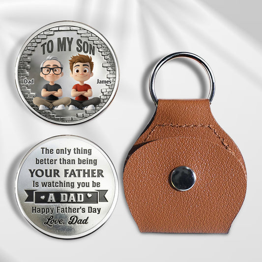 You Be A Dad Cartoon Version - Personalized Custom Pocket Hug