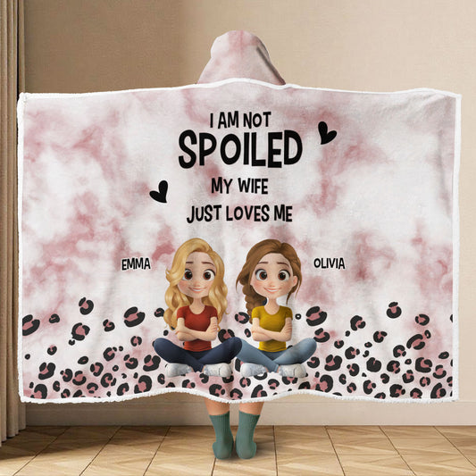 Just Loves You - Personalized Custom Hooded Blanket