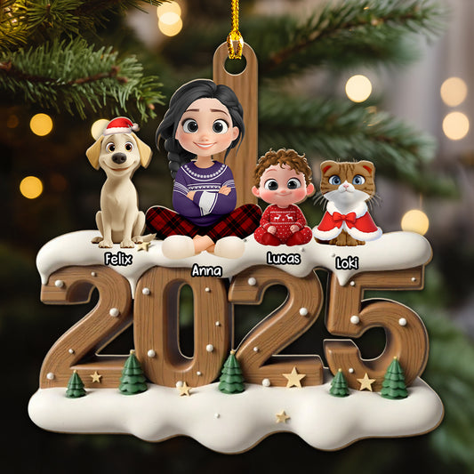 As A Fur Parent Now Onwards - Personalized Custom 3D Effect Wood Ornament