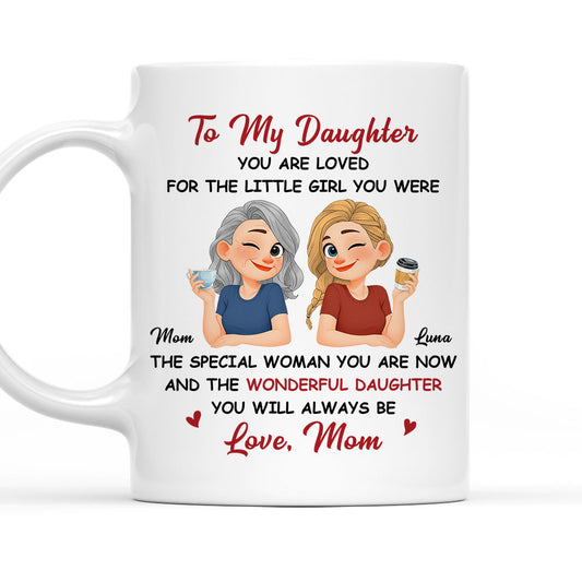 You Are Loved Daughter - Personalized Custom Coffee Mug