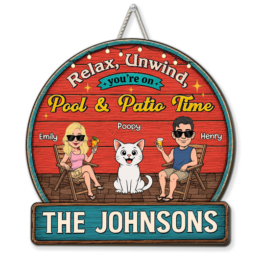 Cheers To Backyard Memories Cat Lovers - Personalized Custom Wood Sign