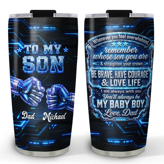 Straighten Your Crown - Personalized Custom 3D Effect Tumbler