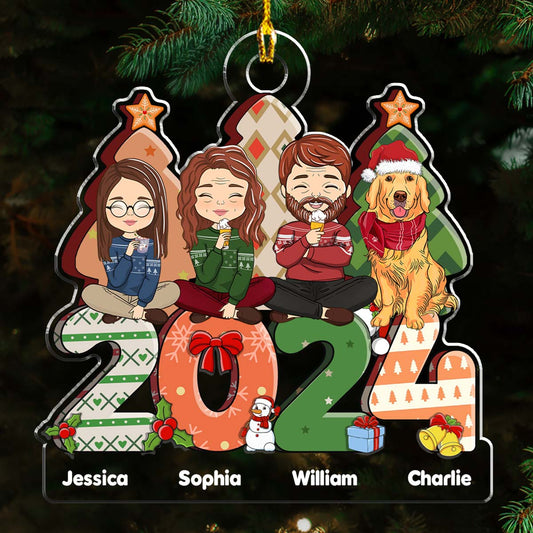 Family Christmas Gift - Personalized Custom Acrylic Ornament