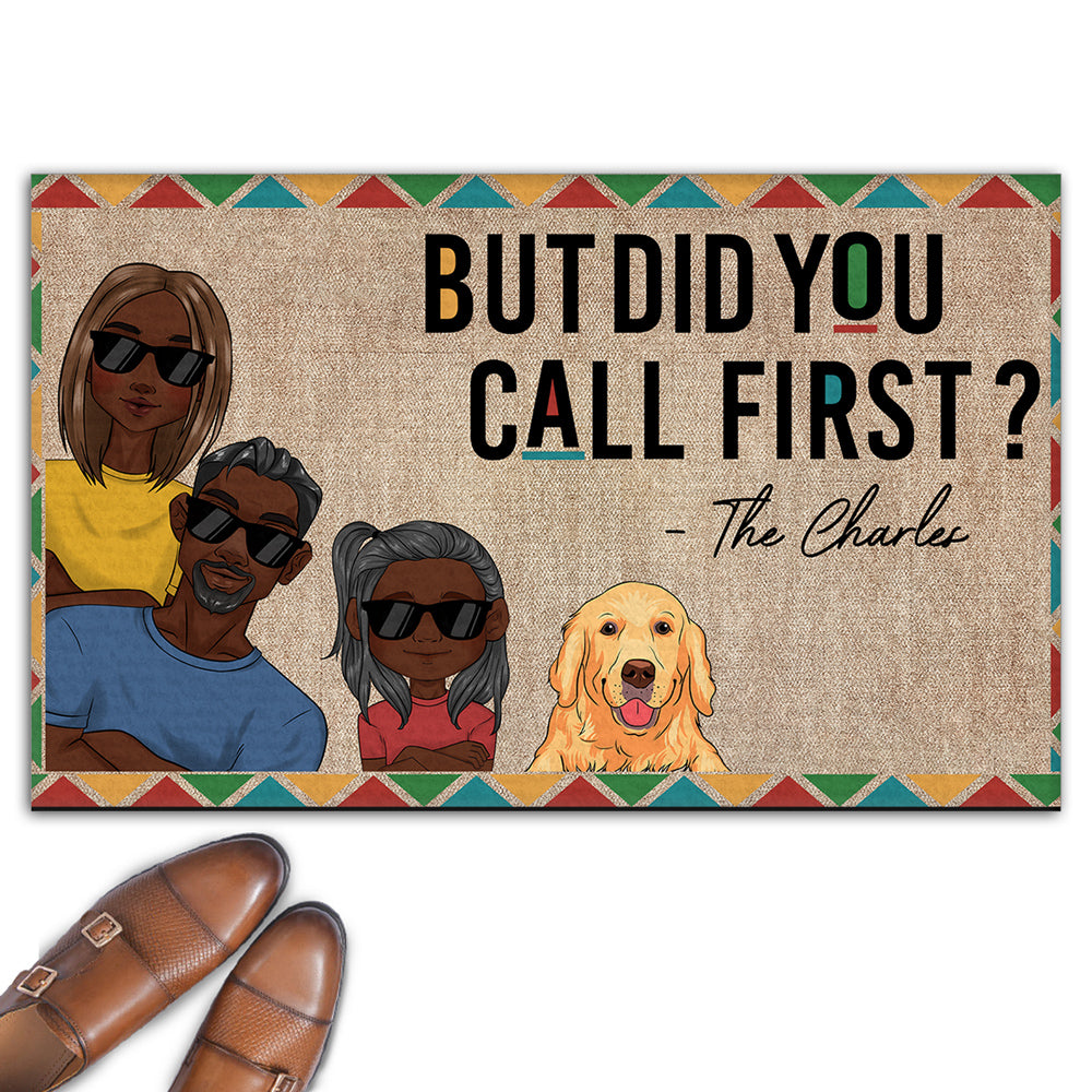 Did You Call First - Personalized Custom Doormat – Wrappiness Gifts