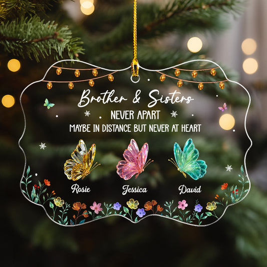 Never Apart - Personalized Custom Acrylic Ornament