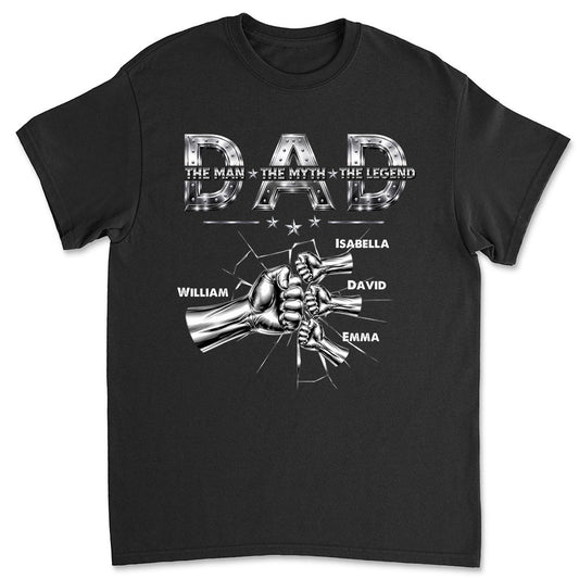 Dad The Man The Legend - Personalized Custom Shirt
