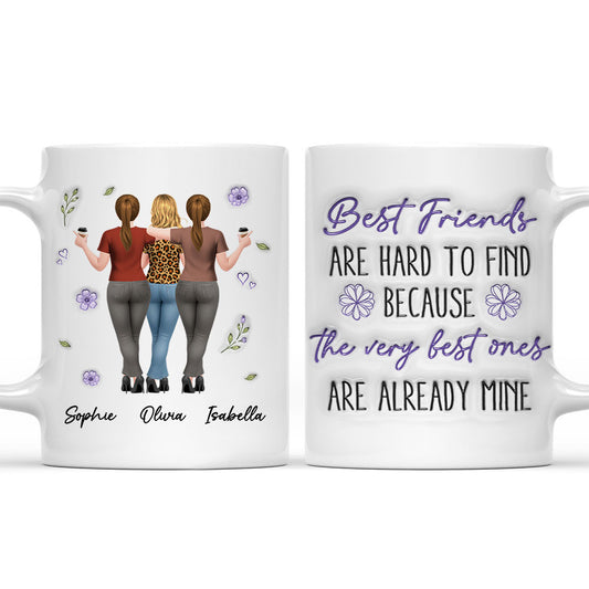 Best Besties - Personalized Custom 3D Inflated Effect Mug