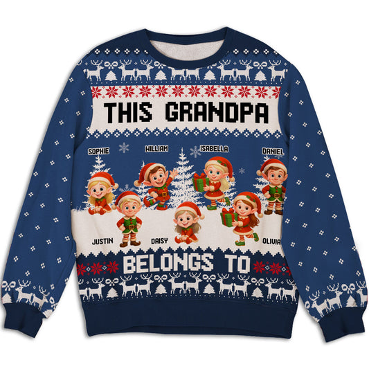 The Elf Family - Personalized Custom All-Over-Print Sweatshirt