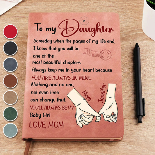 The Most Beautiful Chapters - Personalized Custom Leather Journal