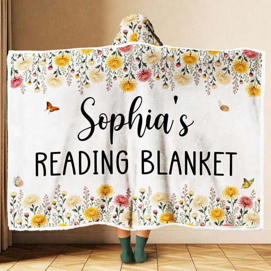 My Reading Blanket - Personalized Custom Hooded Blanket