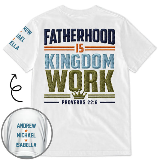 The Kingdom Work - Personalized Custom 3D Effect Shirt With Design On Sleeve