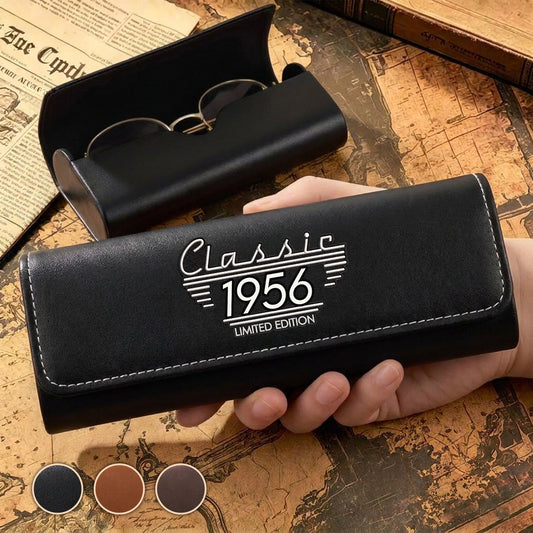 Classic Edition Dad - Personalized Custom Leather Eyeglass Case