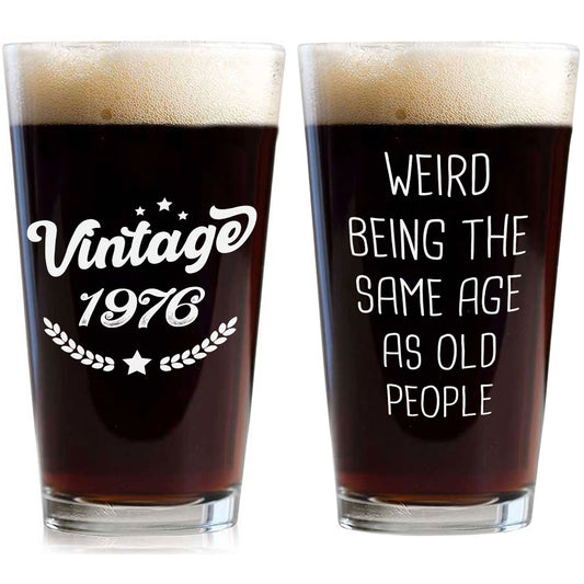Legends Never Go Outdated Ever - Personalized Custom Beer Glass