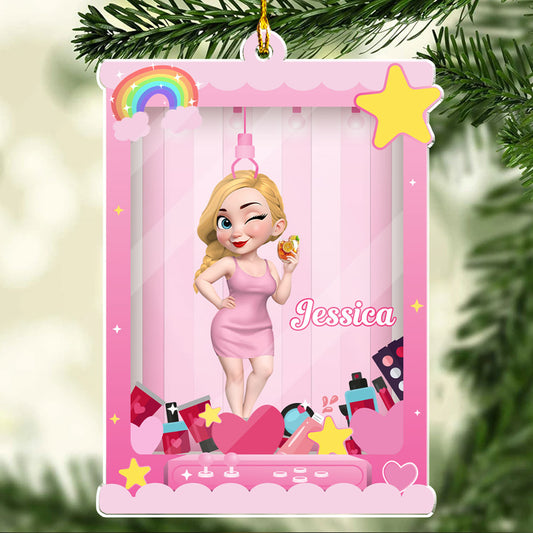 Cartoon Barbie - Personalized Custom Acrylic Ornament
