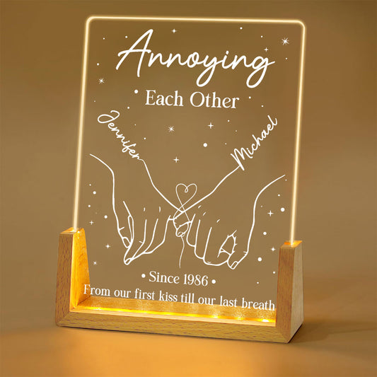 Annoying each Other - Personalized Custom Night Light