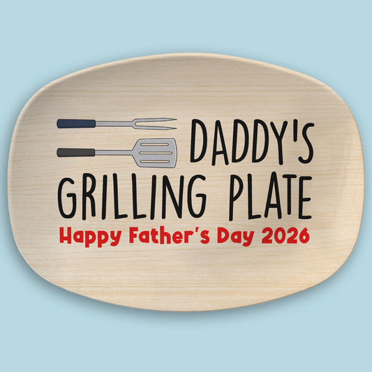 Grill Master Dad - Personalized Custom Platter