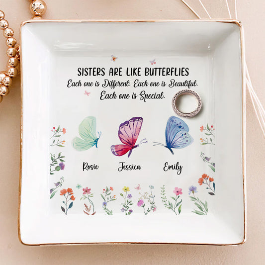 Sister Are The Gardeners Of Our Souls - Personalized Custom Jewelry Dish