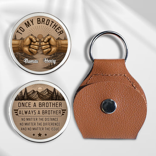 Brothers By Birth Always - Personalized Custom Pocket Hug