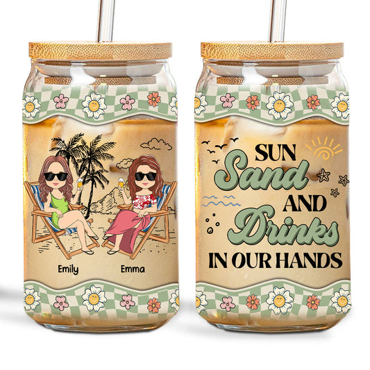 Drinks In Our Hands - Personalized Custom Glass Can