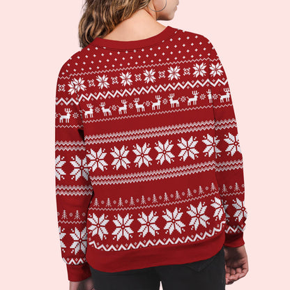 I Love You More - Personalized Custom All-Over-Print Sweatshirt