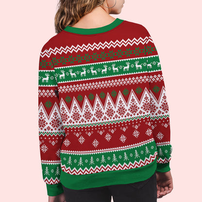 Together - Personalized Custom Couple All-Over-Print Sweatshirt