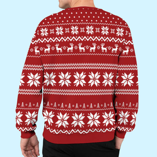 I Love You More - Personalized Custom All-Over-Print Sweatshirt