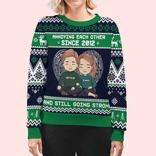 Annoying Each Other - Personalized Custom All-Over-Print Sweatshirt