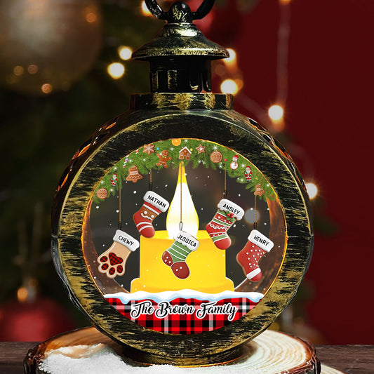 Cookie Stocking - Personalized Custom Christmas Lantern